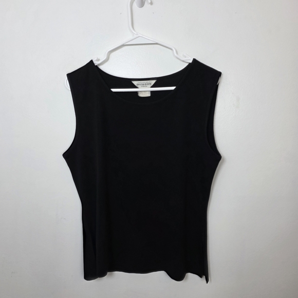 Misook Tops - Exclusively Misook Black Knit Minimalist Capsule Wardrobe Tank Top Size Medium